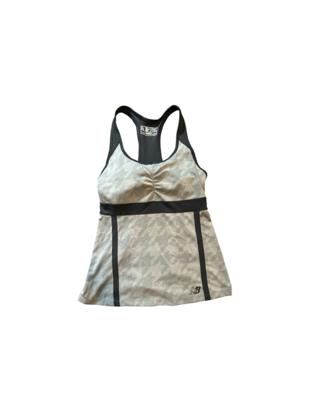 NWT New Balance, size medium Gray Racerback Tank with built in shelf bra